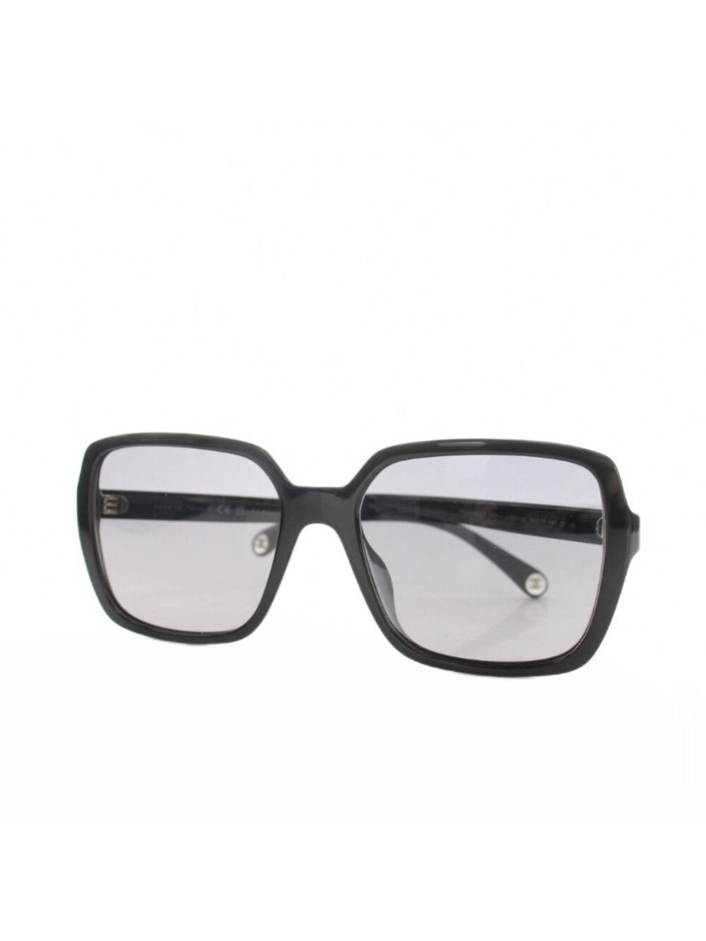 Chanel Square Shape Sunglasses CC Logo Black Eyewear